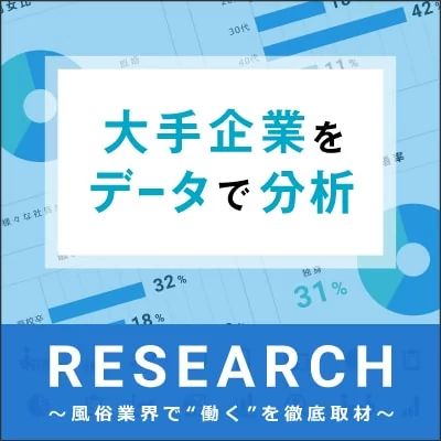 RESEARCH 大手企業をデータで分析～風俗業界で「働く」を徹底取材～