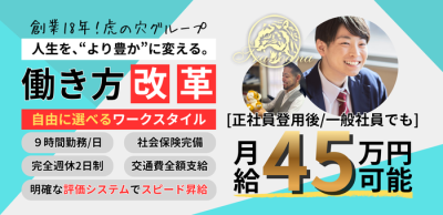 CLUB虎の穴　難波店の男性求人